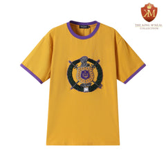 Omega Premium Gold Chenille Crest Ringer Shirt