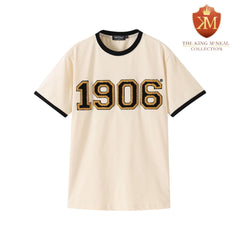 1906 Chenille Neutral and Black Alpha Ringer Premium Shirt