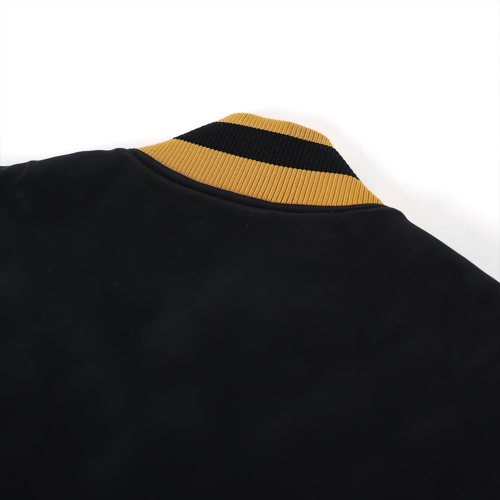 Alpha Black/Gold Bomber Jacket