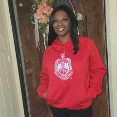 Delta Red Premium Crest Hoodie