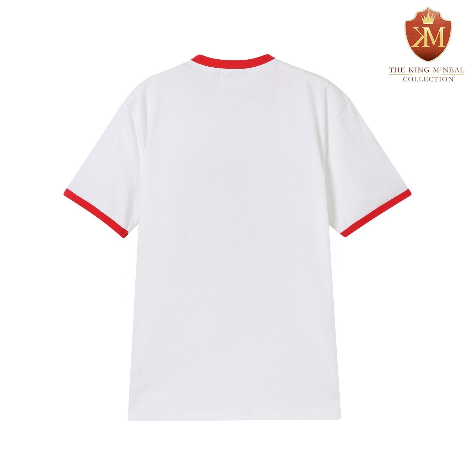 LKappa White Chenille Crest Ringer Premium Shirt
