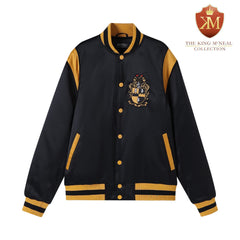 Alpha Black/Gold Bomber Jacket