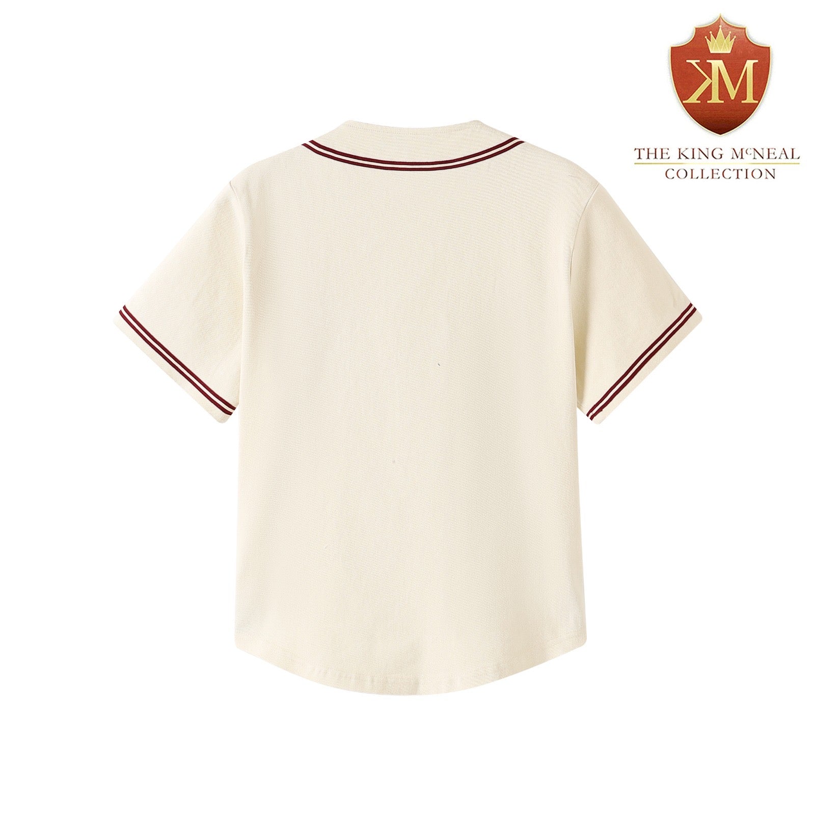 Delta Cream Button Up Baseball Jersey