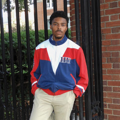 Howard University Blue Full Zip Windbreaker Tech