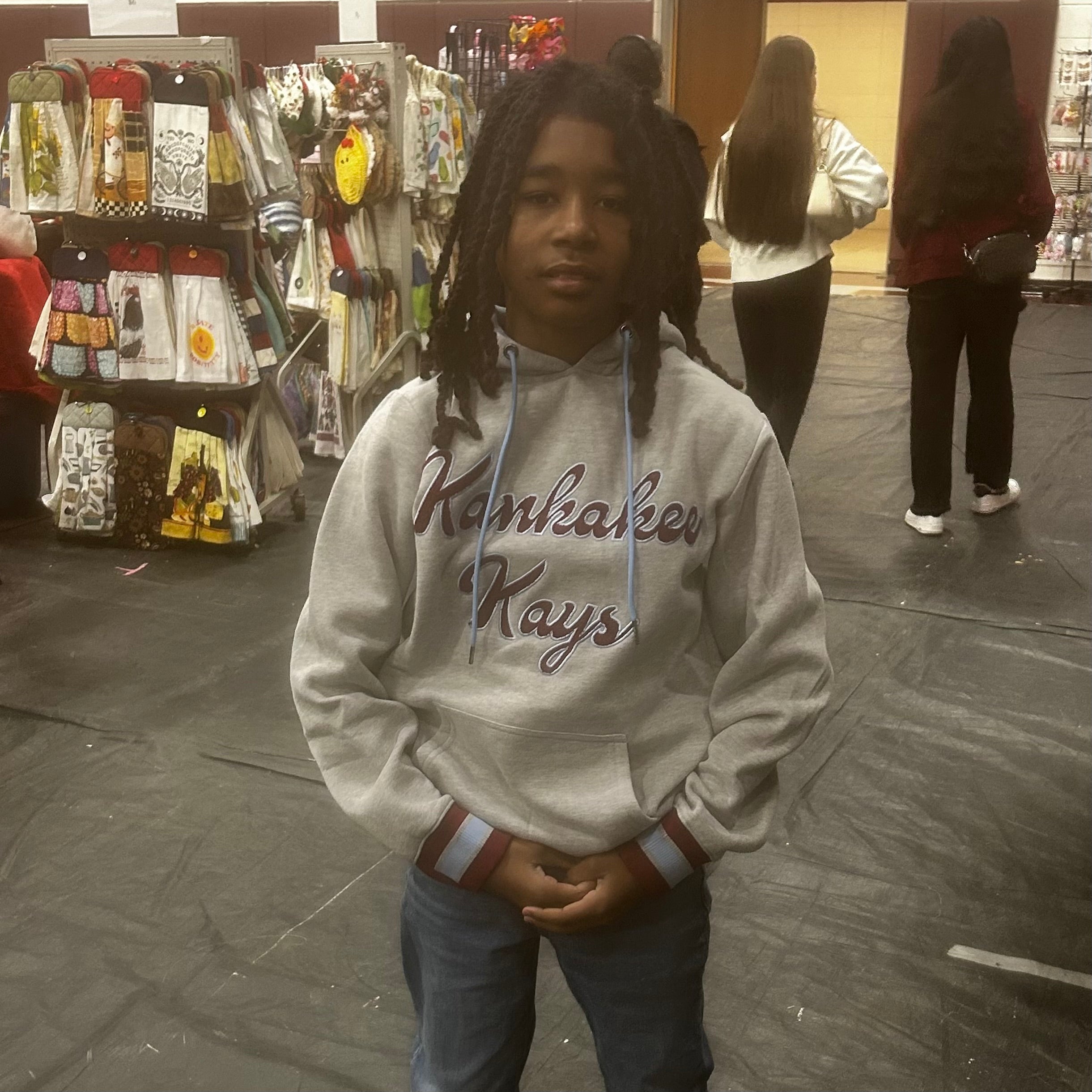 Kankakee Kays Grey Hooded Sweatshirt