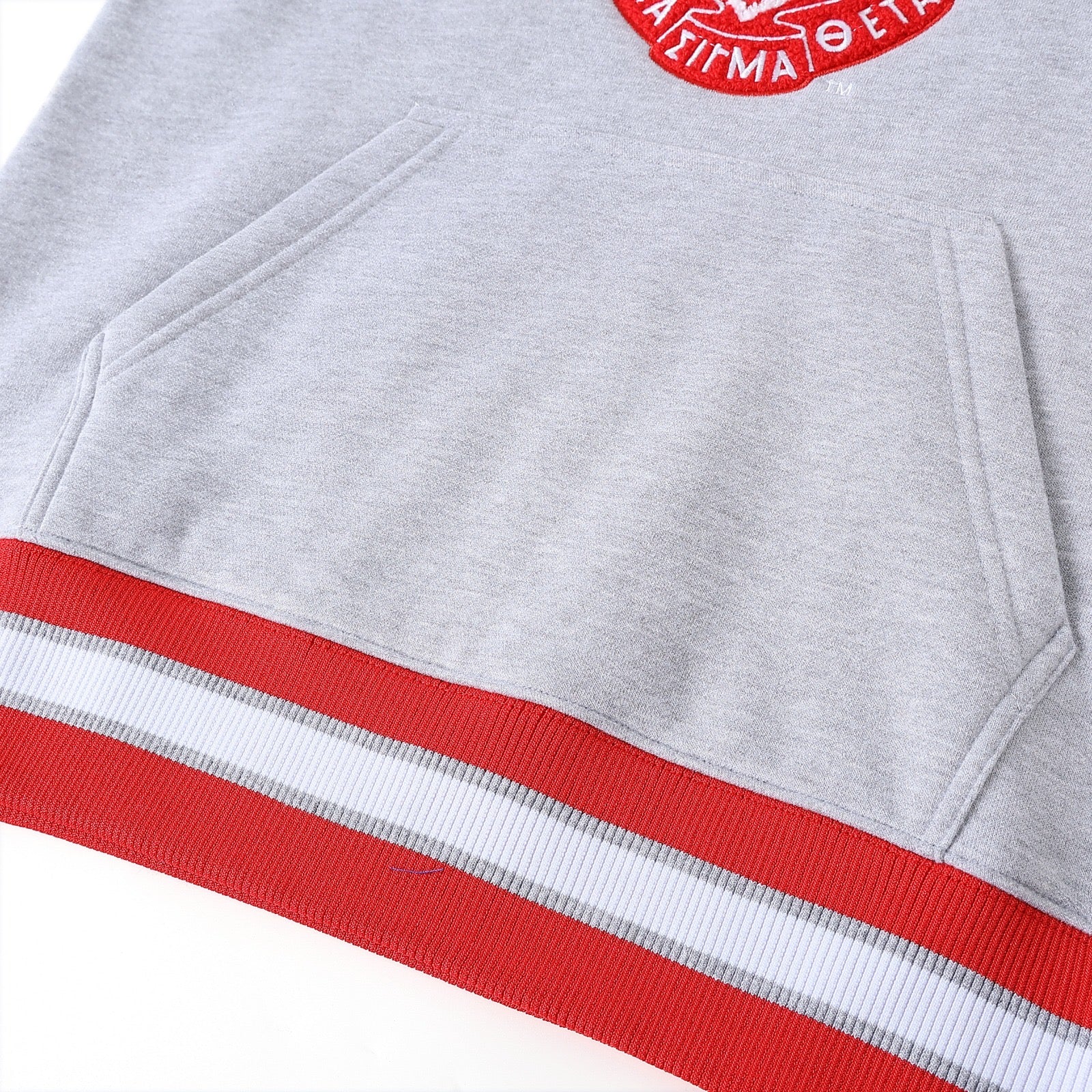 Delta Sigma Theta Grey Crest Chenille Crewneck