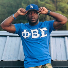 Sigma Blu Chenille Letter Premium T-Shirt