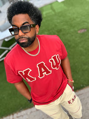 Kappa Crimson Chenille Letter Premium Shirt
