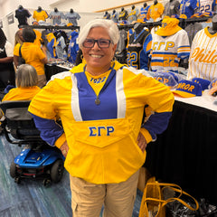 SGRHO Gold Windbreaker Tech Pullover Unisex