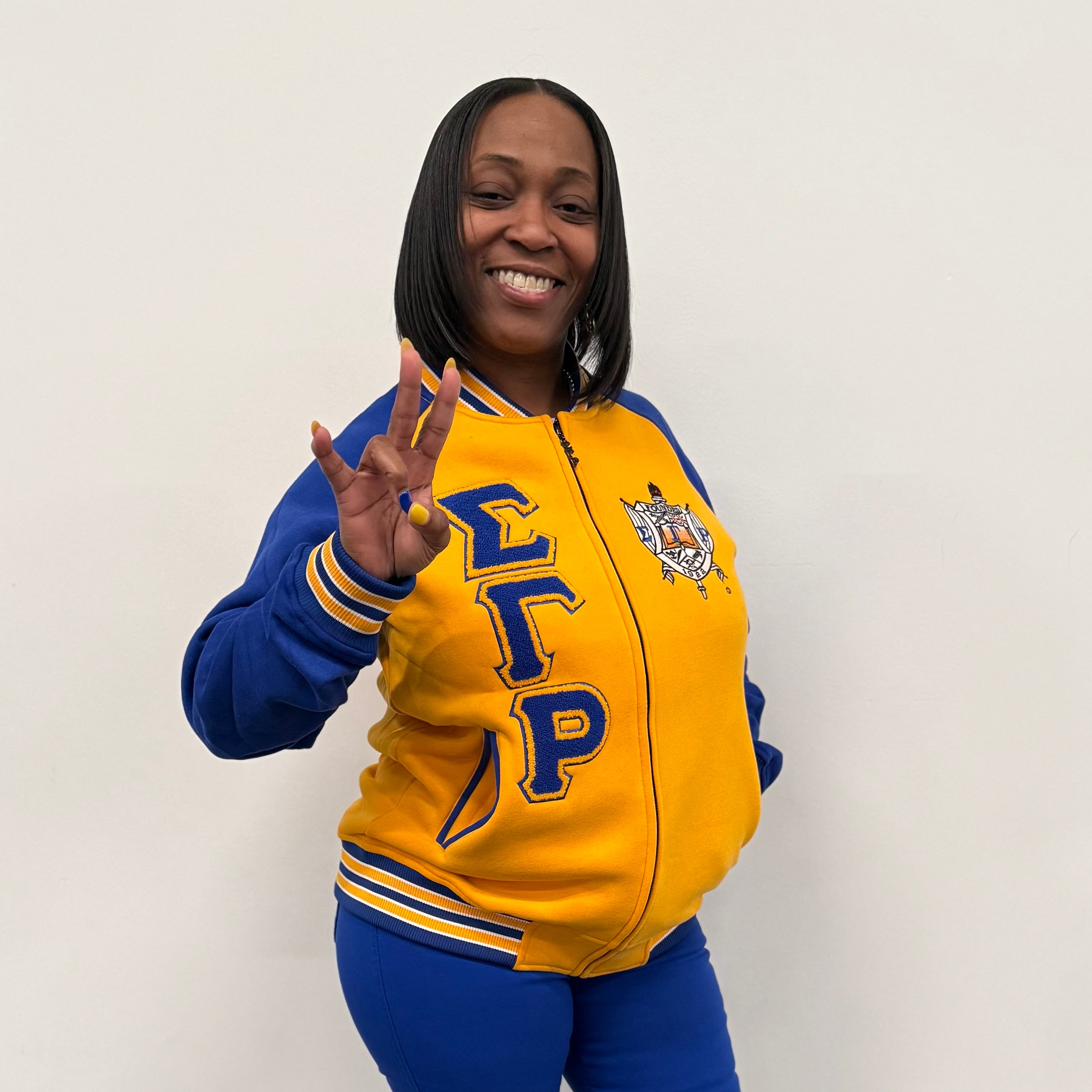 SGRho Fleece Varsity Jacket