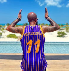 Omega Pinstripe Basketball Jersey