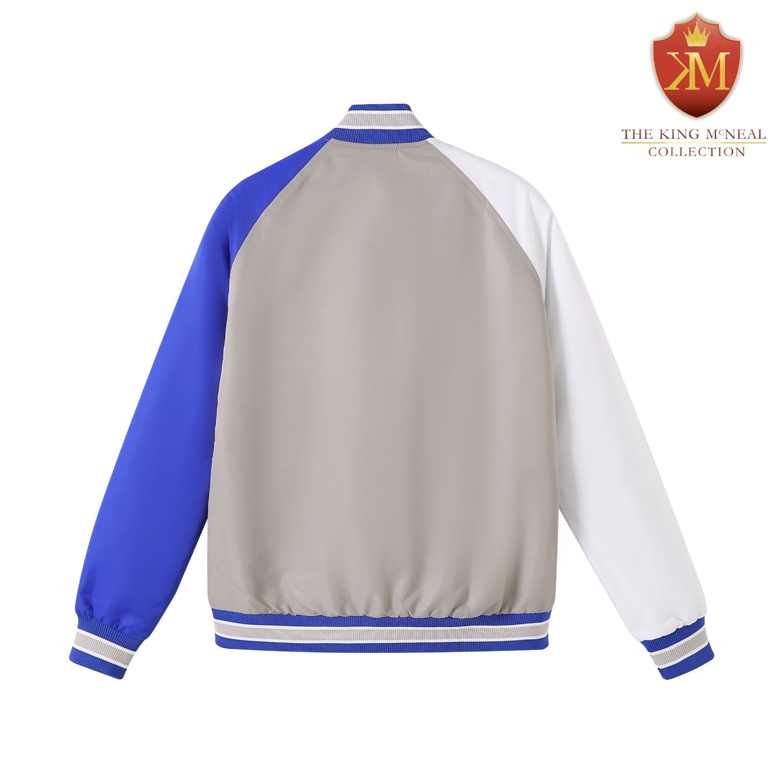 Grey Zeta Bomber Jacket Custom Lining