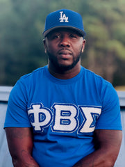 Sigma Blu Chenille Letter Premium T-Shirt