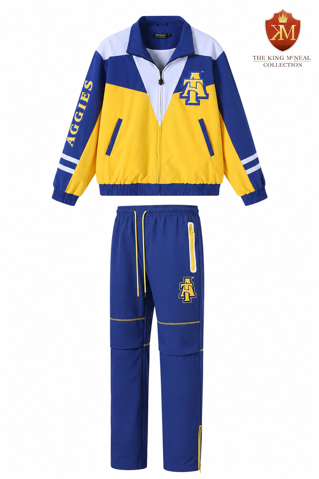 North Carolina A&T Full Zip Windbreaker Tech