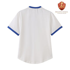 Zeta White Premium Henley Shirt