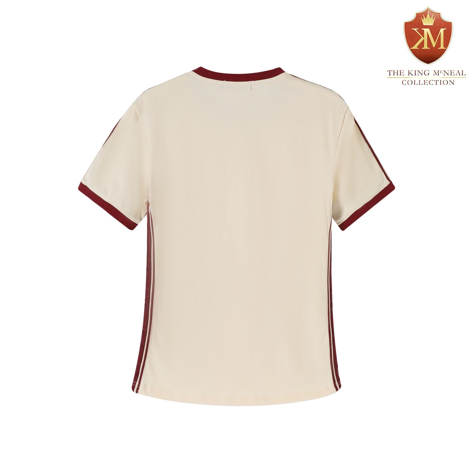 Delta Cream Tapered Embossed Crest Premium Shirt