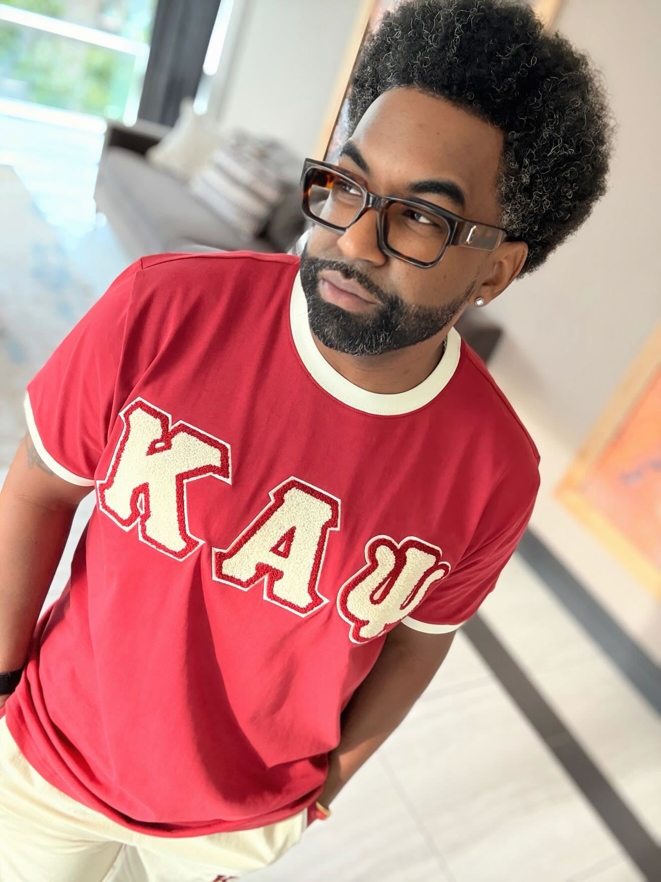 Kappa Krimson Premium Chenille Ringer Shirt