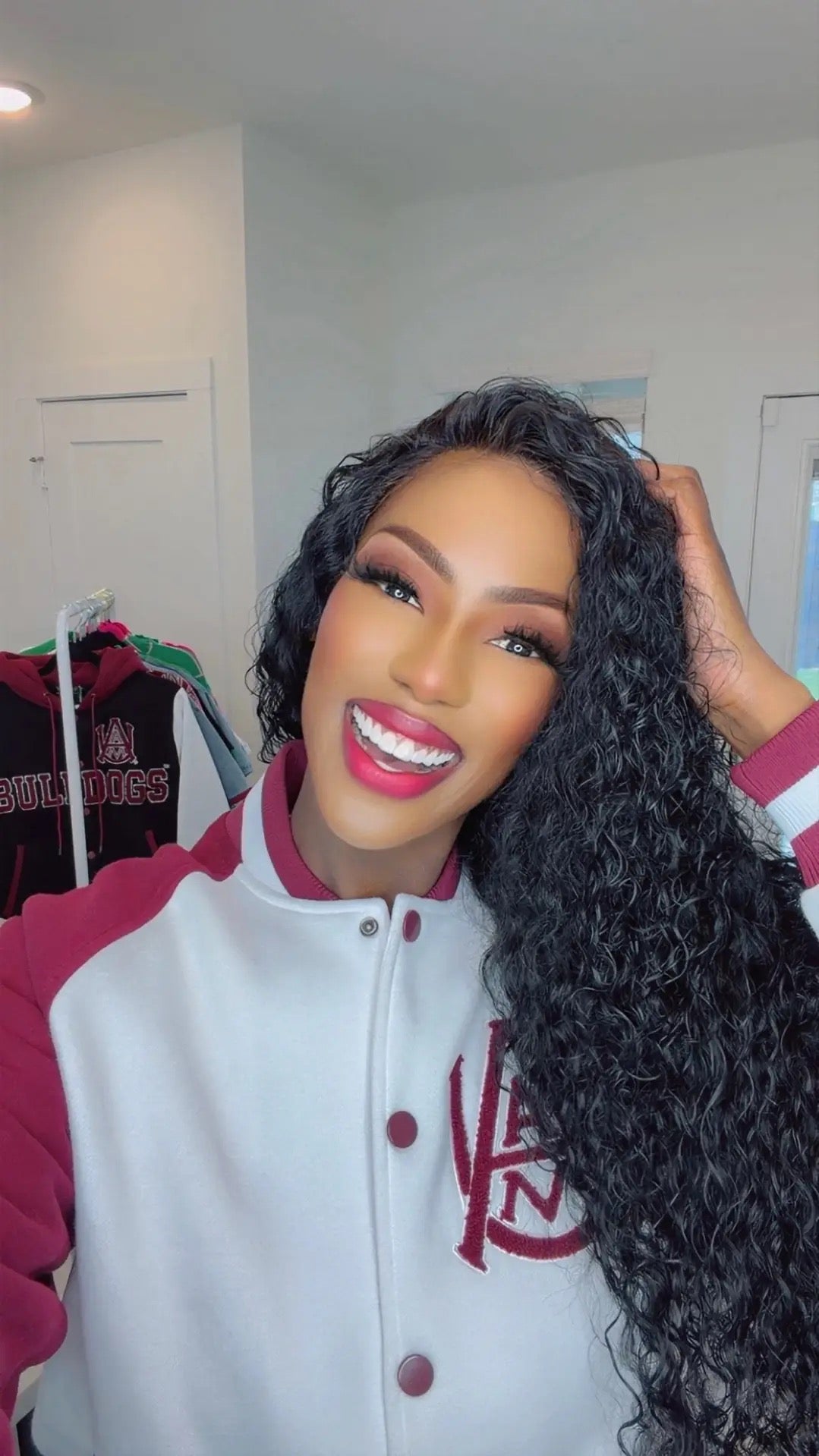 Alabama A&M White Fleece Jacket