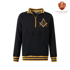 Mason Black Quarter Zip Sweatshirt