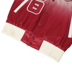 Delta Cream Ombre Bomber Jacket Custom Ribbon And Lining