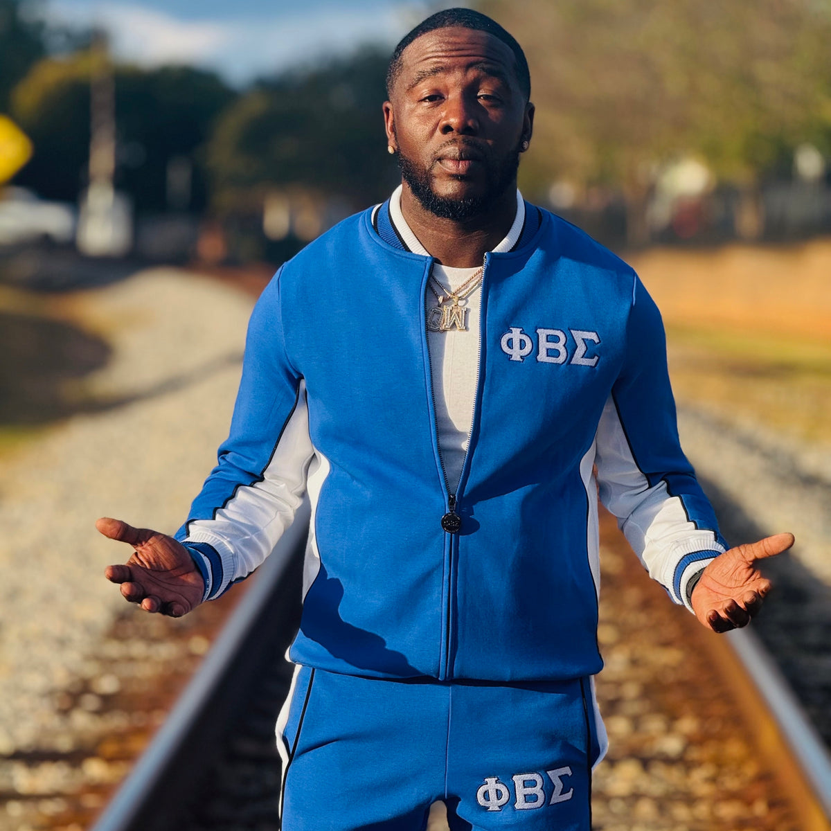 Sigma Blue Air Tech Fleece Warm Up Jacket