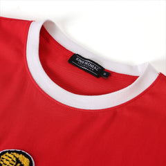Kappa Red Chenille Crest Ringer Premium Shirt