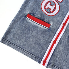 Delta Denim Cardigan Unisex Fit to