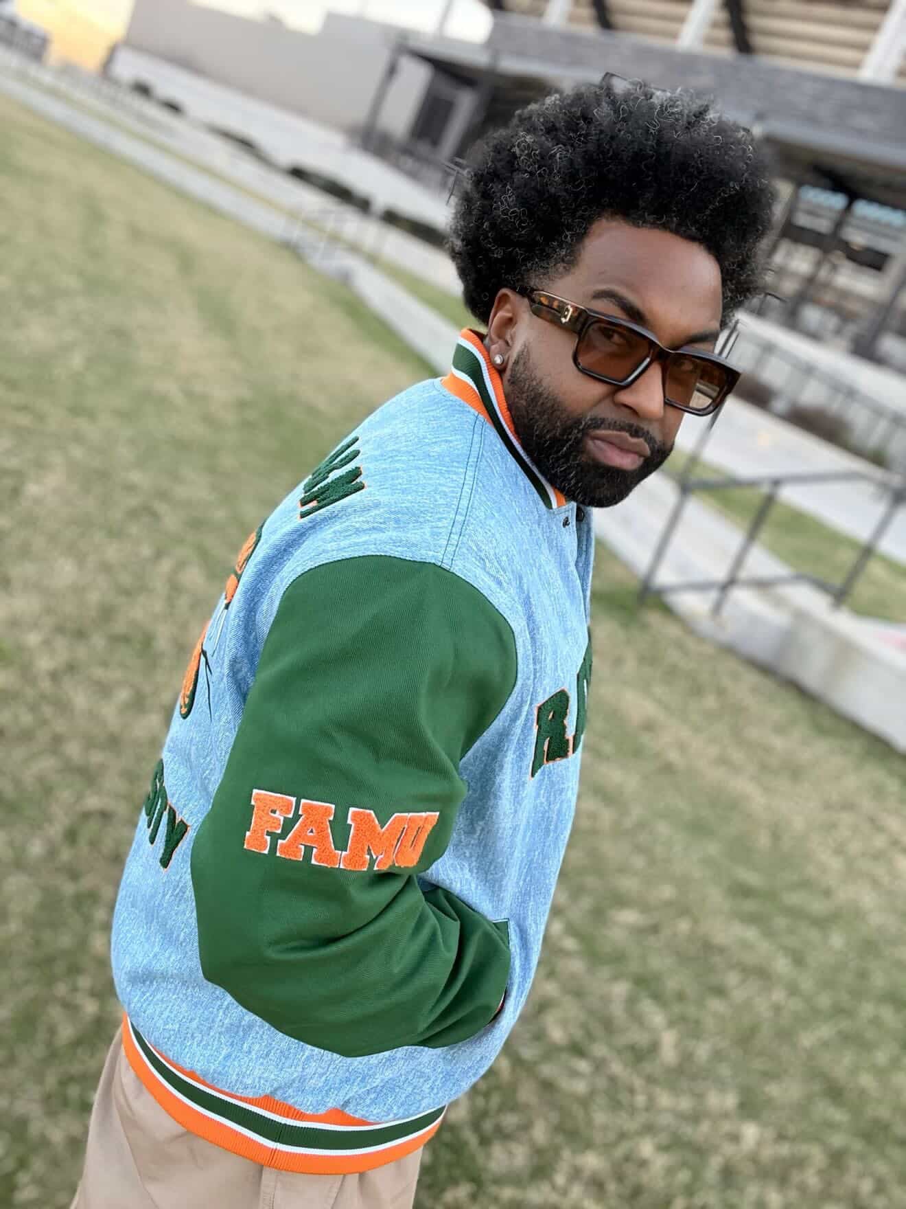 FAMU Denim Bomber Jacket