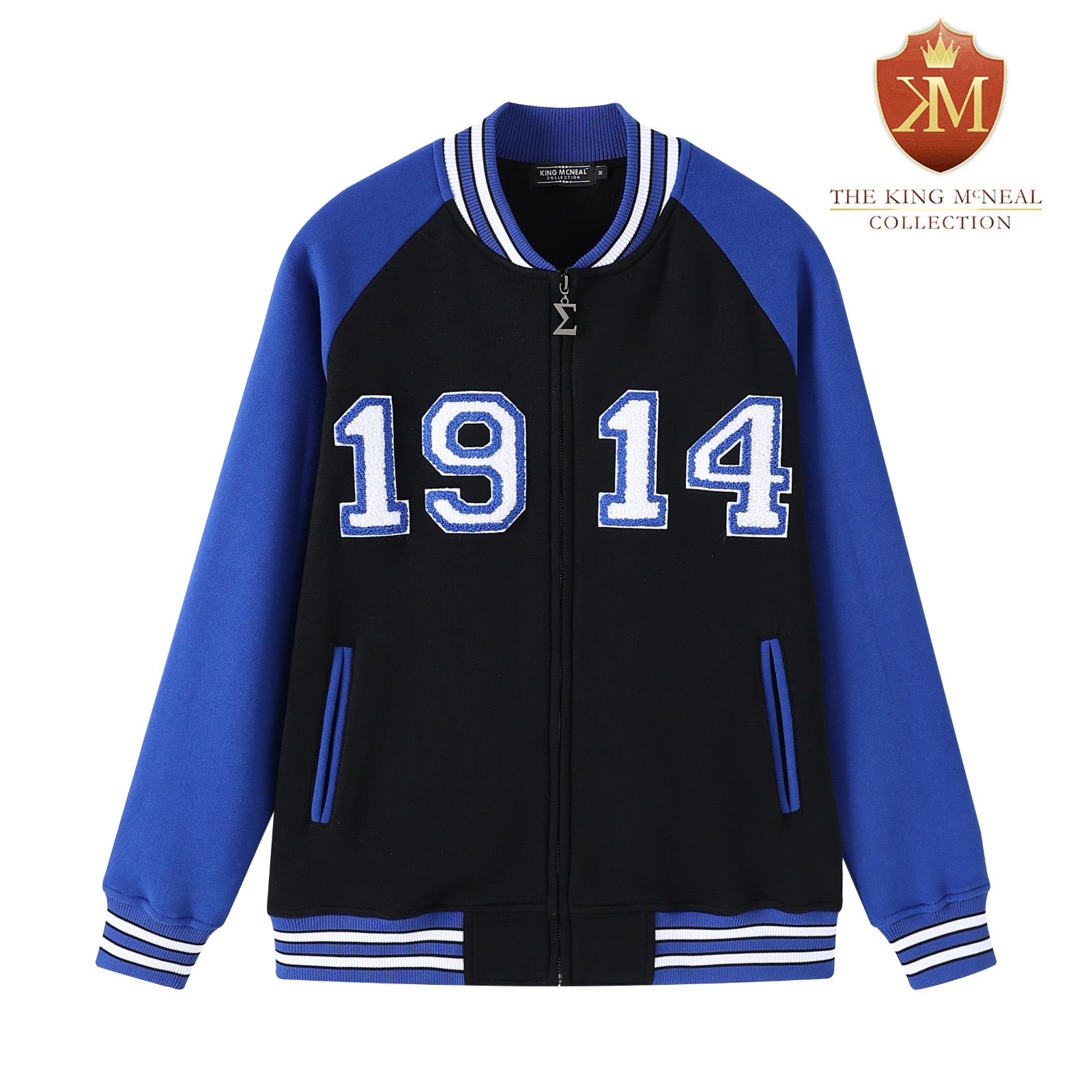 Sigma 1914 Black Varsity Fleece Jacket