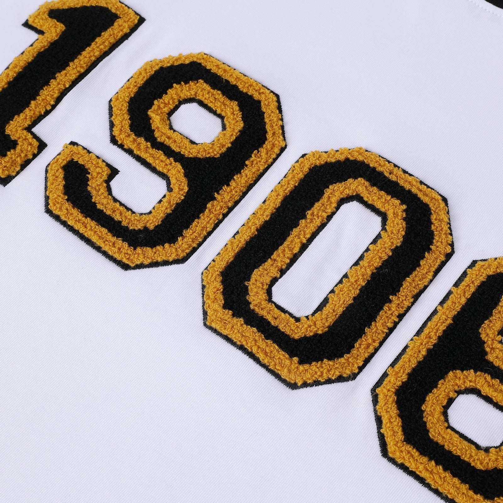 1906 White Premium Chenille Ringer Shirt