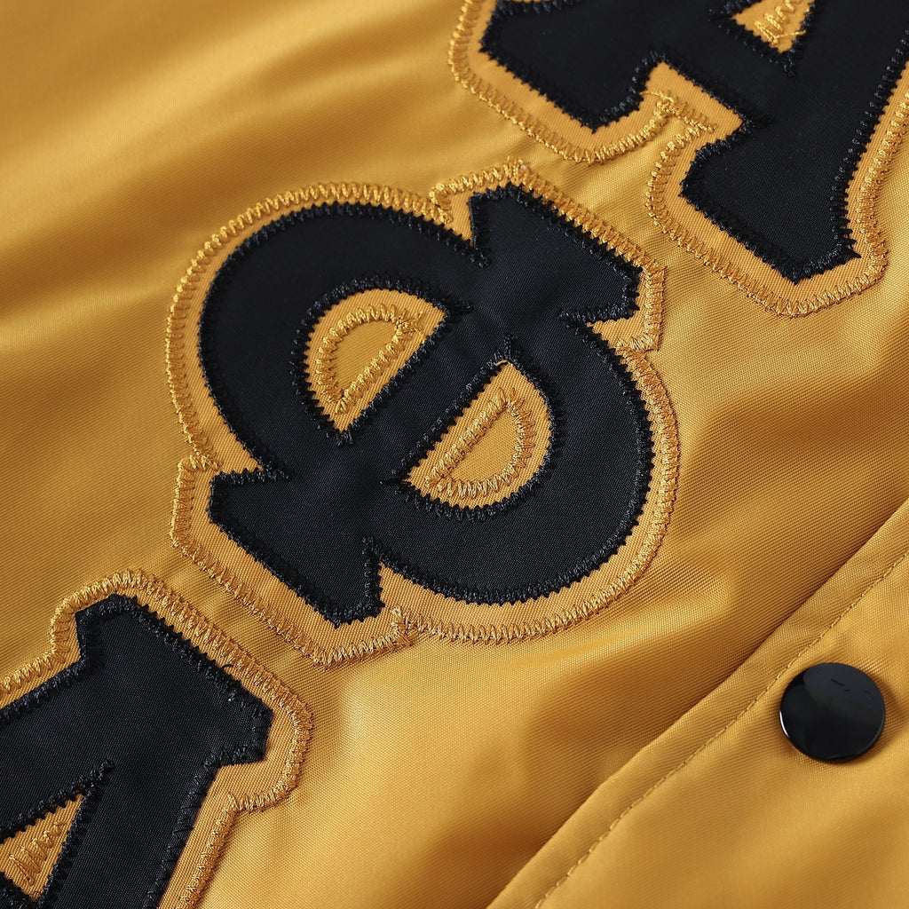 Alpha Old Gold Bomber Jacket Custom Lining – The King McNeal Collection