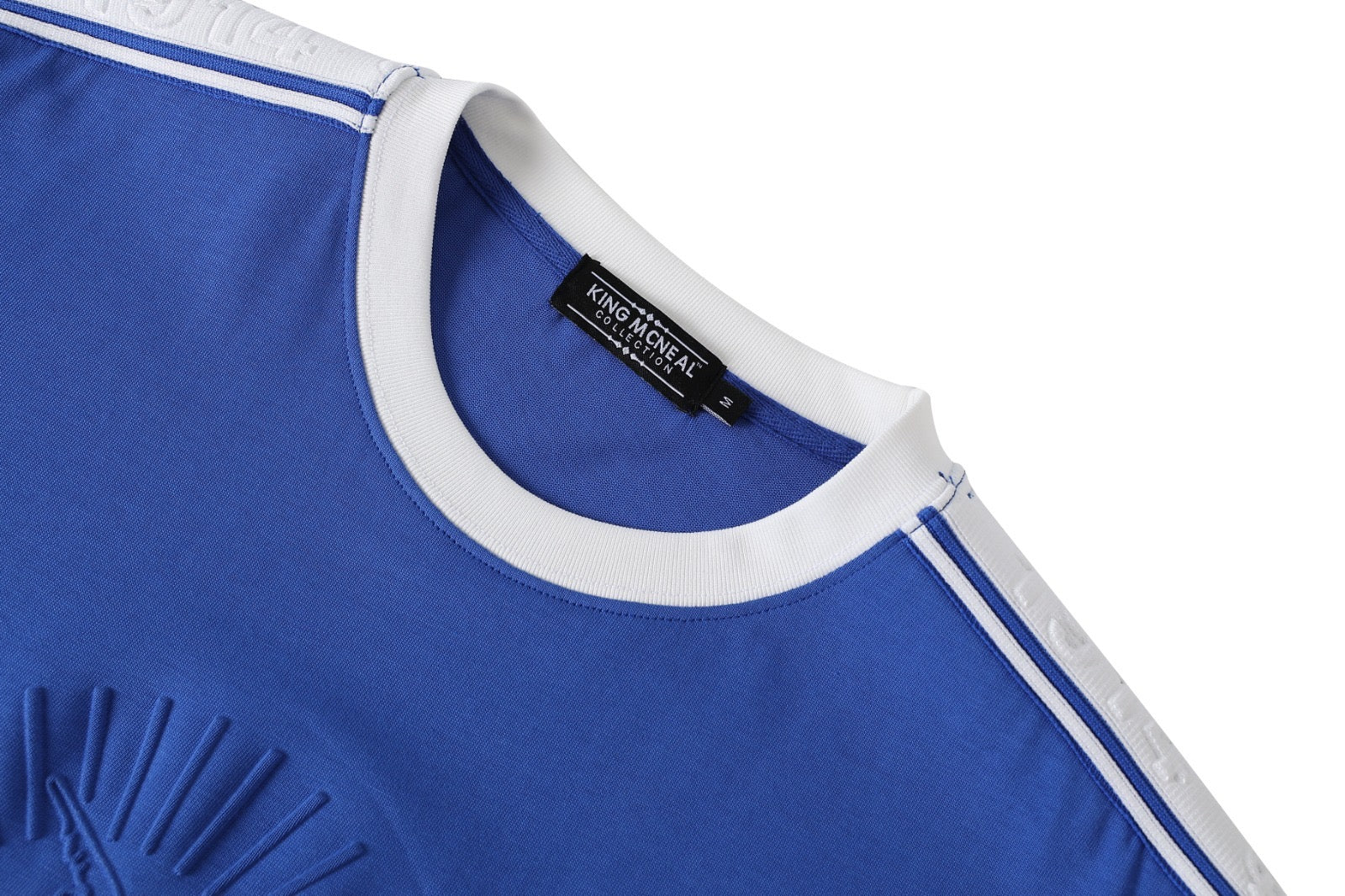 Sigma Blue Tapered Embossed Premium Crest Shirt