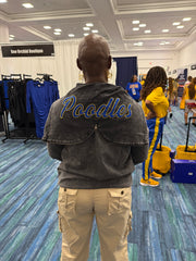 SGRHO Black Denim Prep Unisex Hoodie