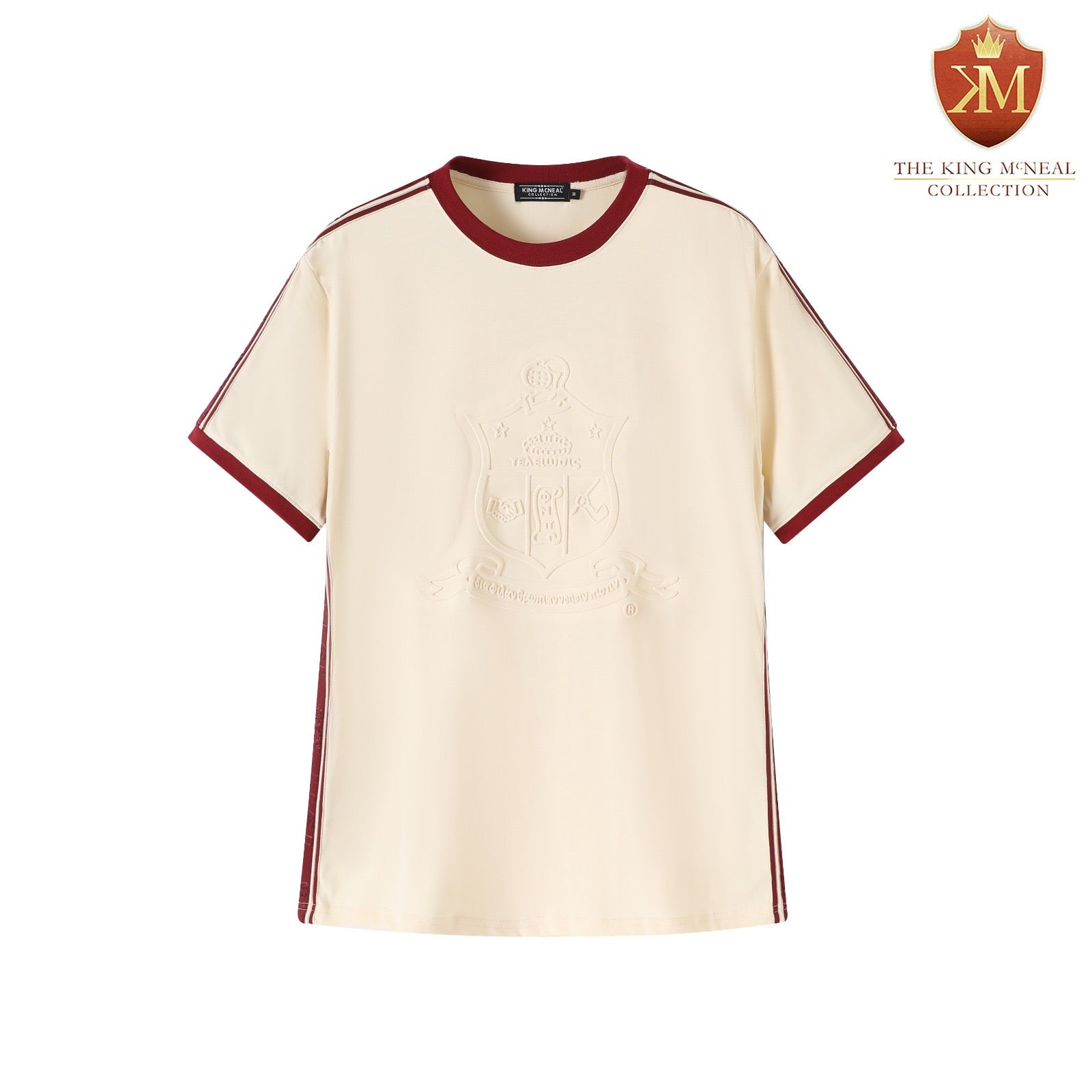 Kappa Cream Tapered Embossed Premium Crest Shirt