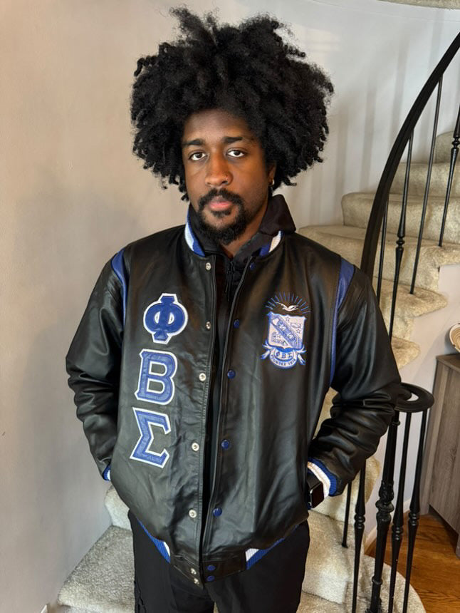Sigma All Leather Letterman Jacket