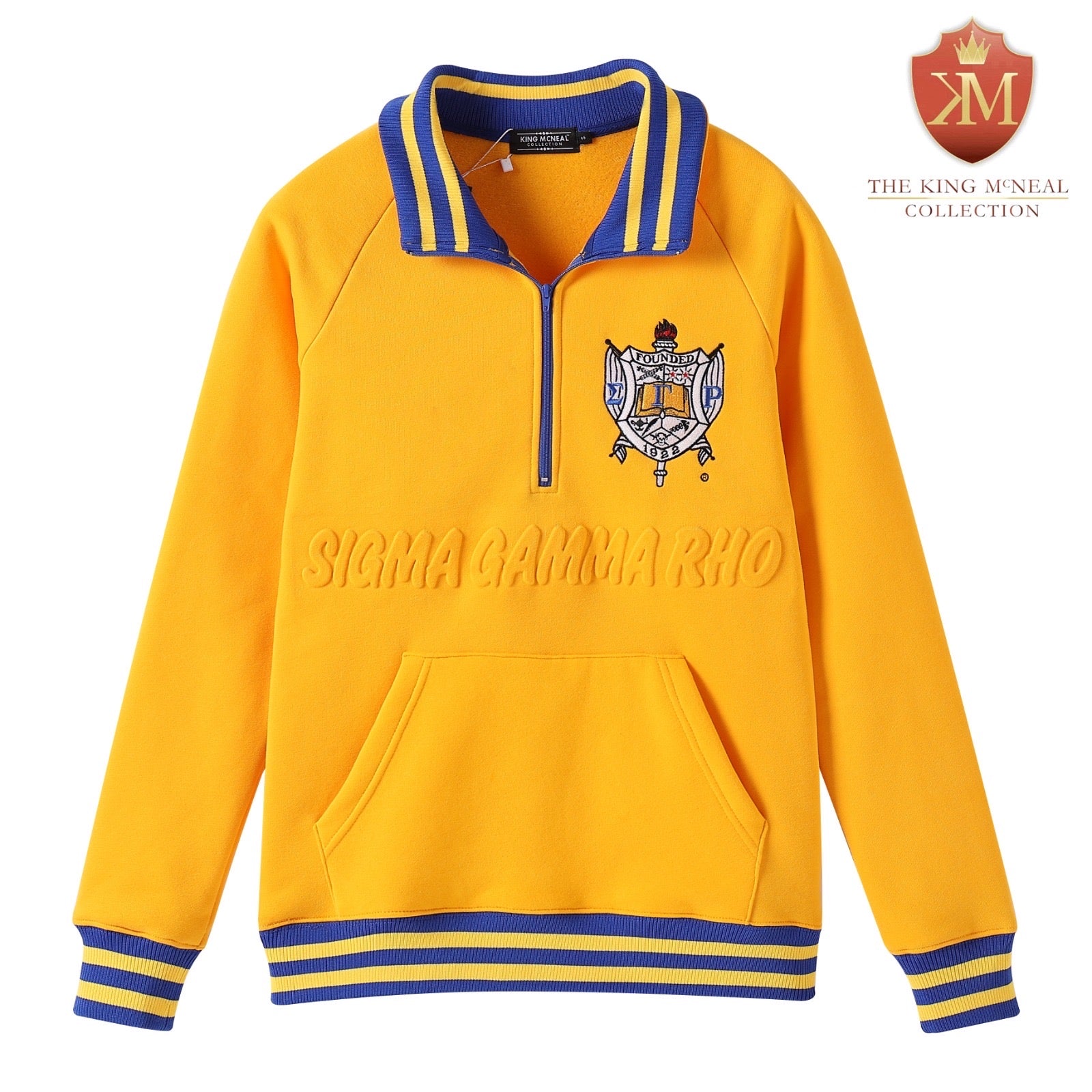 SGRho Gold Quarter Zip Sweatshirt Unisex