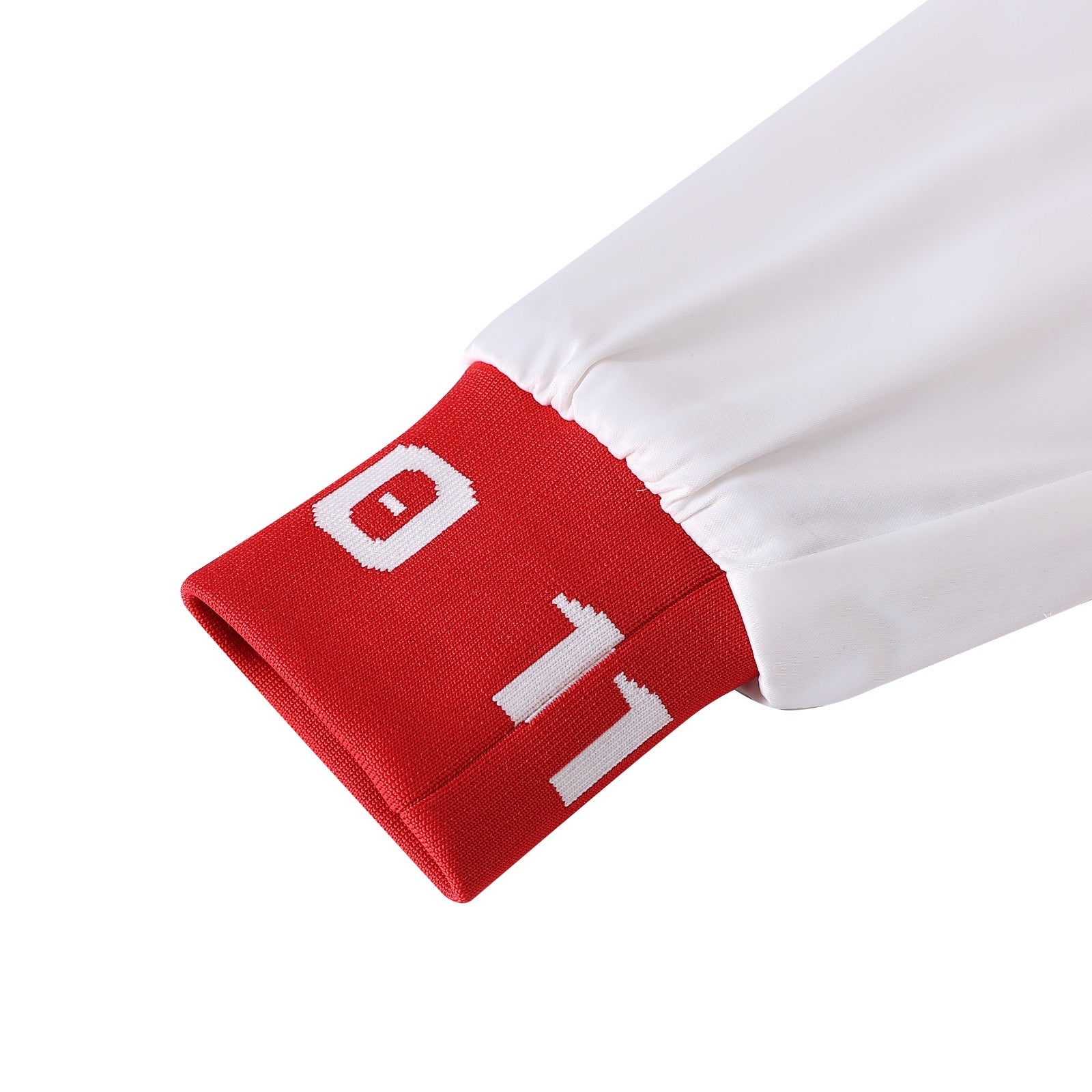 Delta White Satin Bomber Jacket Custom Ribbon And Lining