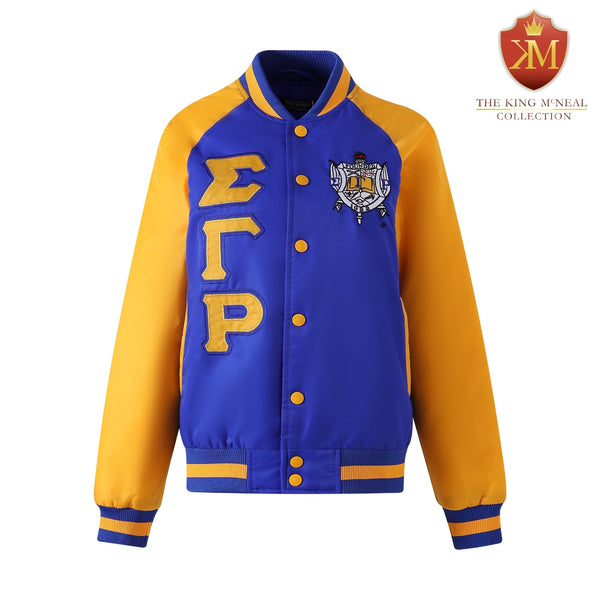 Sigma Gamma Rho Bomber Jacket Custom Lining