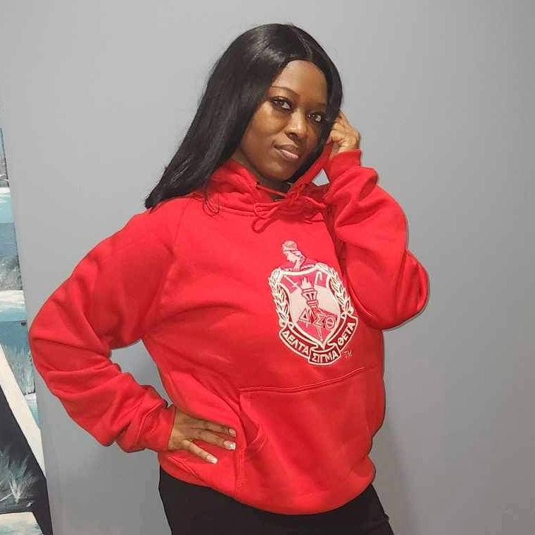 Delta Red Premium Crest Hoodie