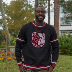 Alabama A&M Black Bulldog Pocket Crewneck