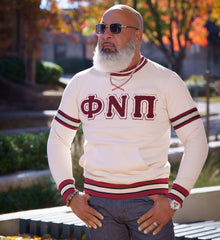 Kappa Phi Nu Pi Neutral Chenille Crewneck