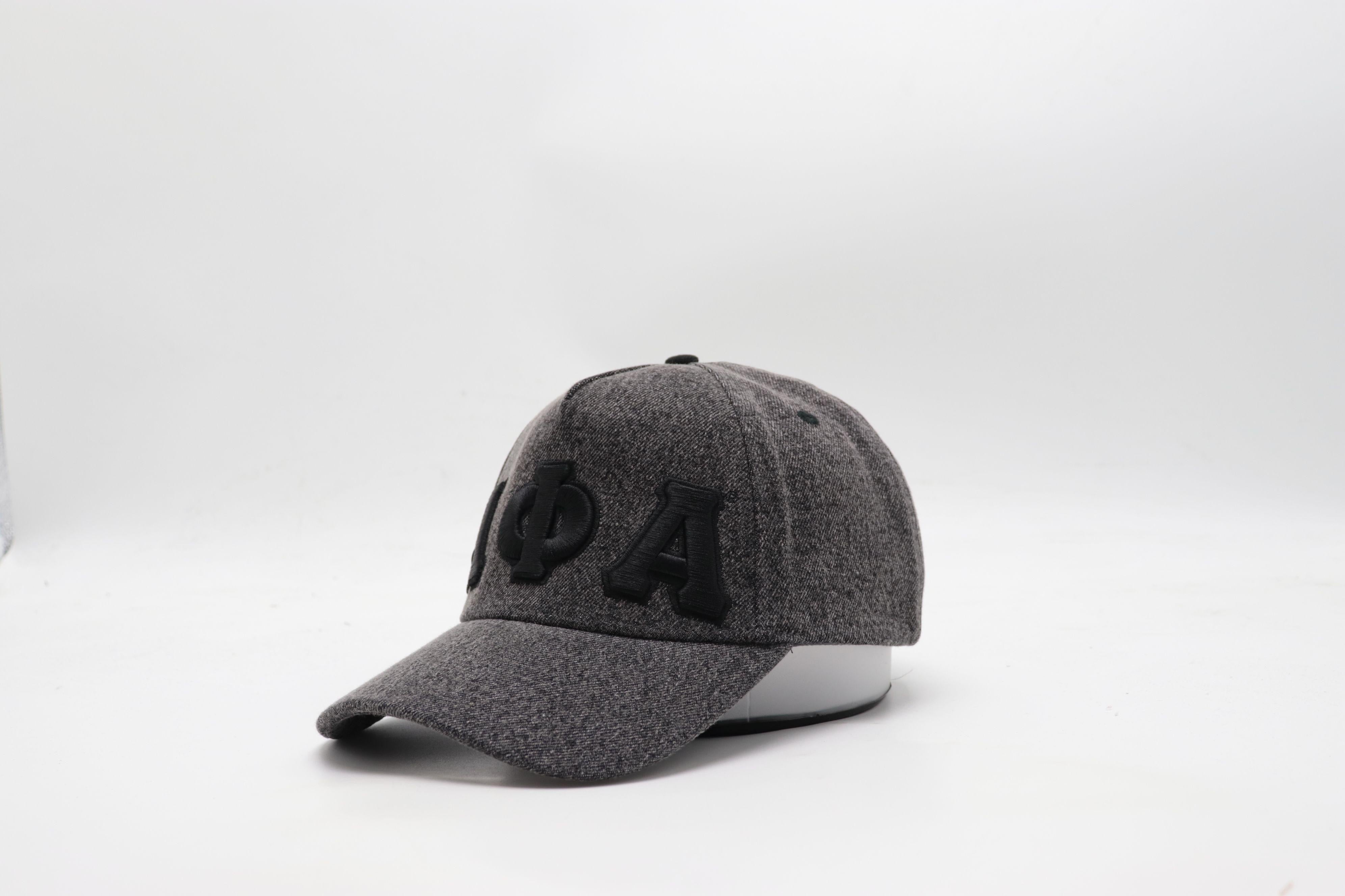 Alpha Black Denim Snapback Hat