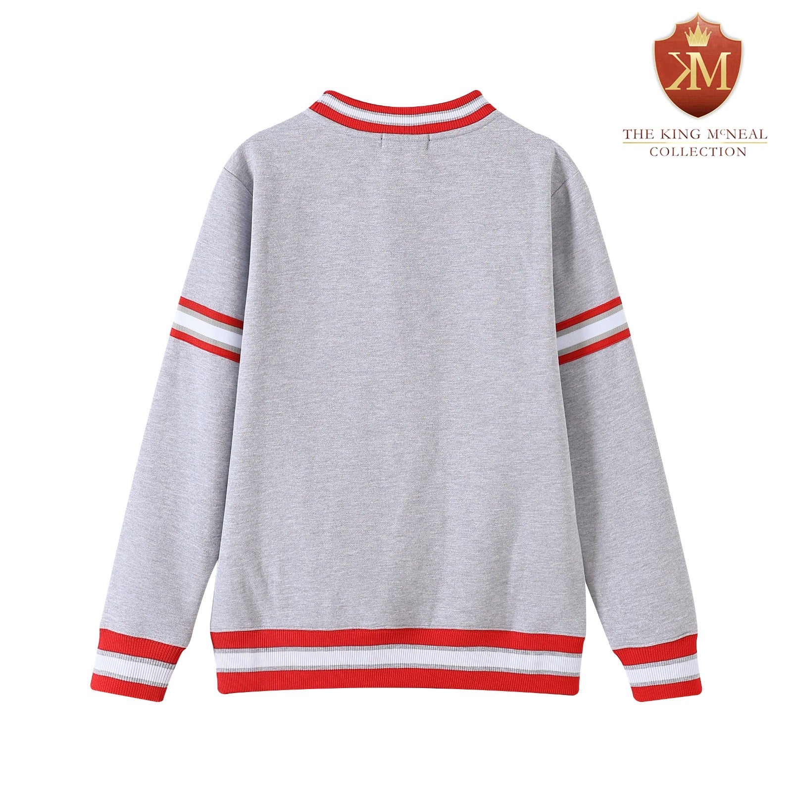 Delta Sigma Theta Grey Crest Chenille Crewneck