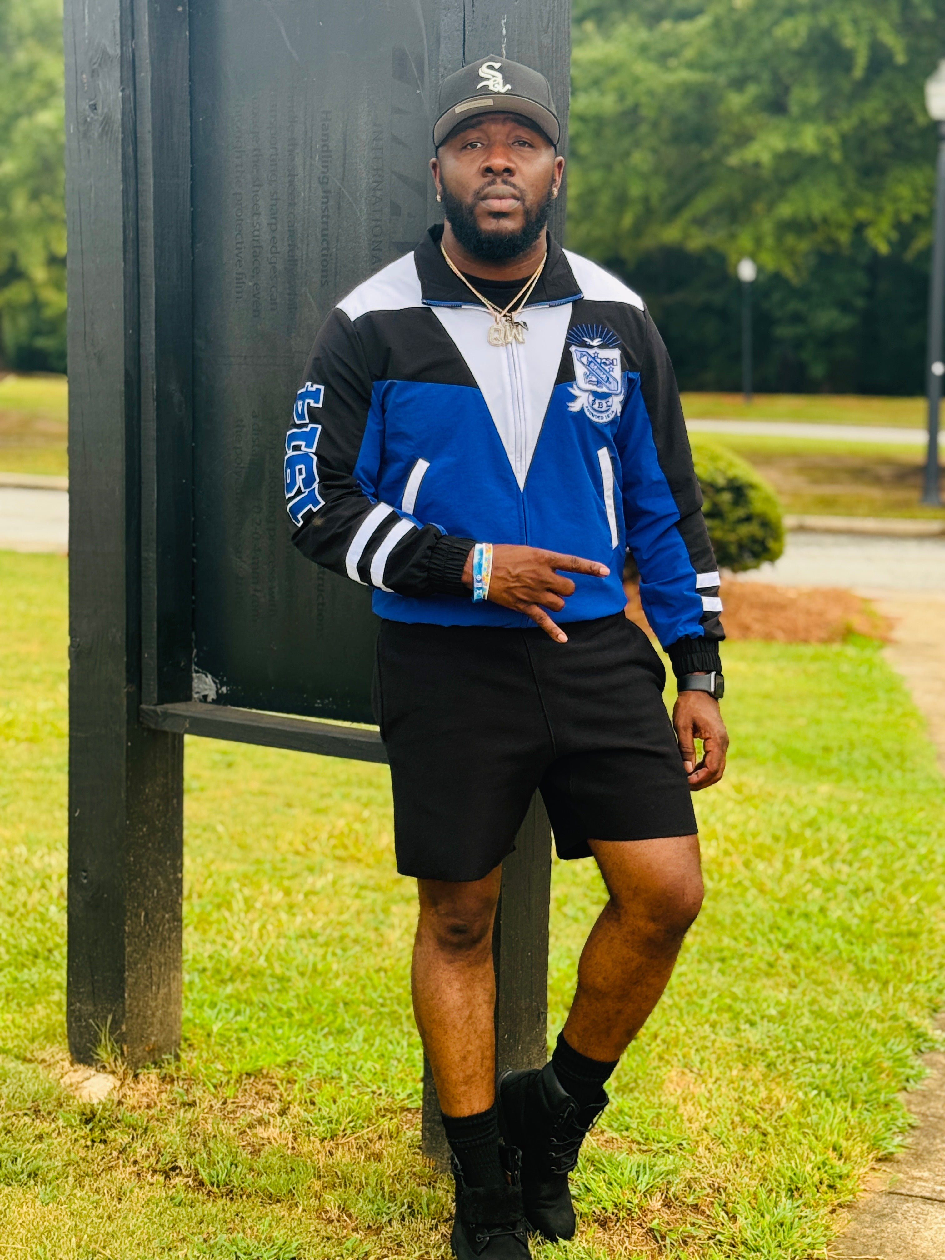 Sigma Blue Windbreaker Full Zip