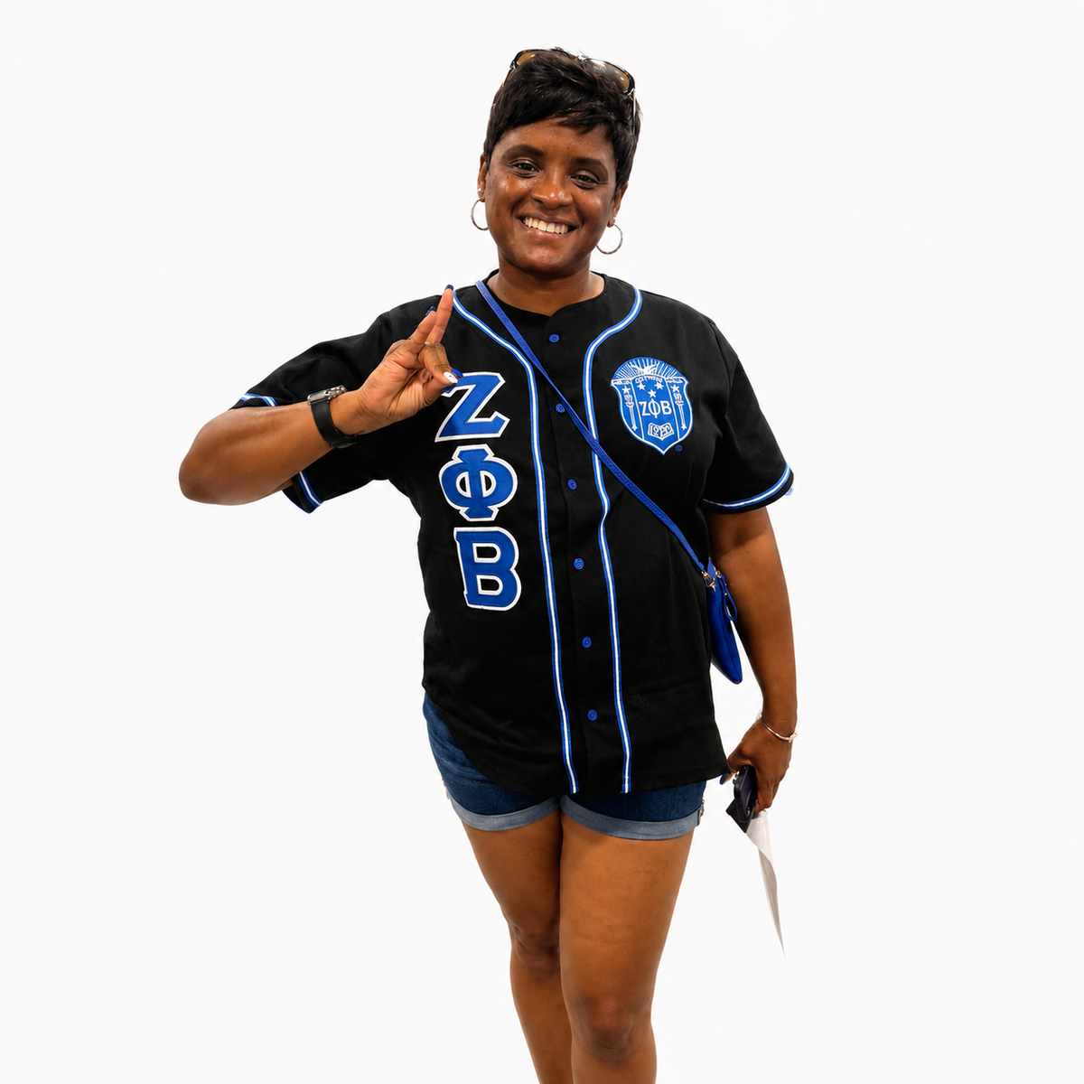Zeta Black Baseball Jersey