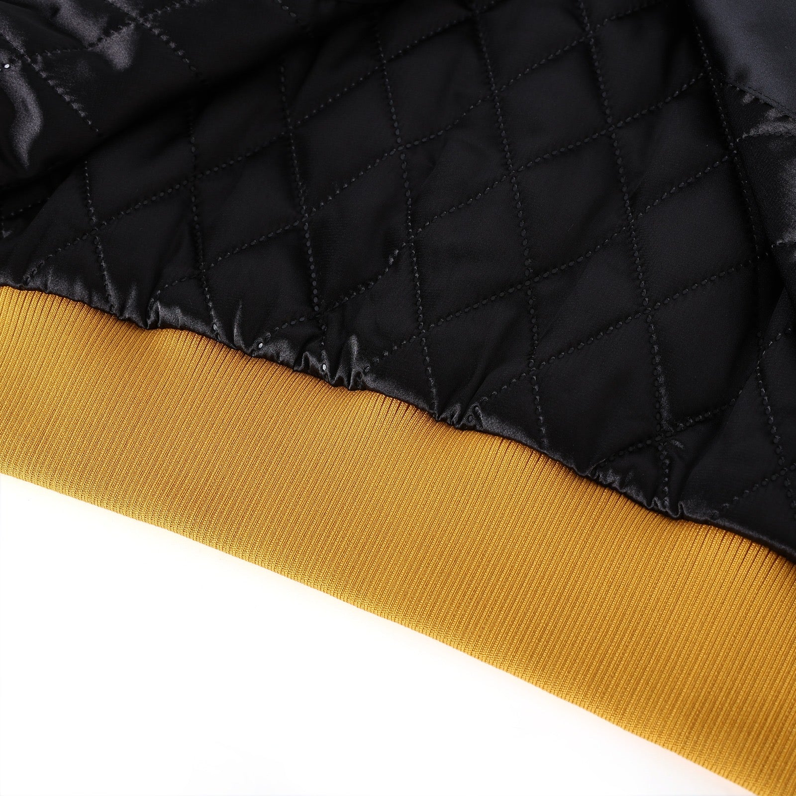 Alpha Black/Gold Bomber Jacket