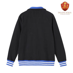 Zeta Black Quarter Zip Sweatshirt Unisex