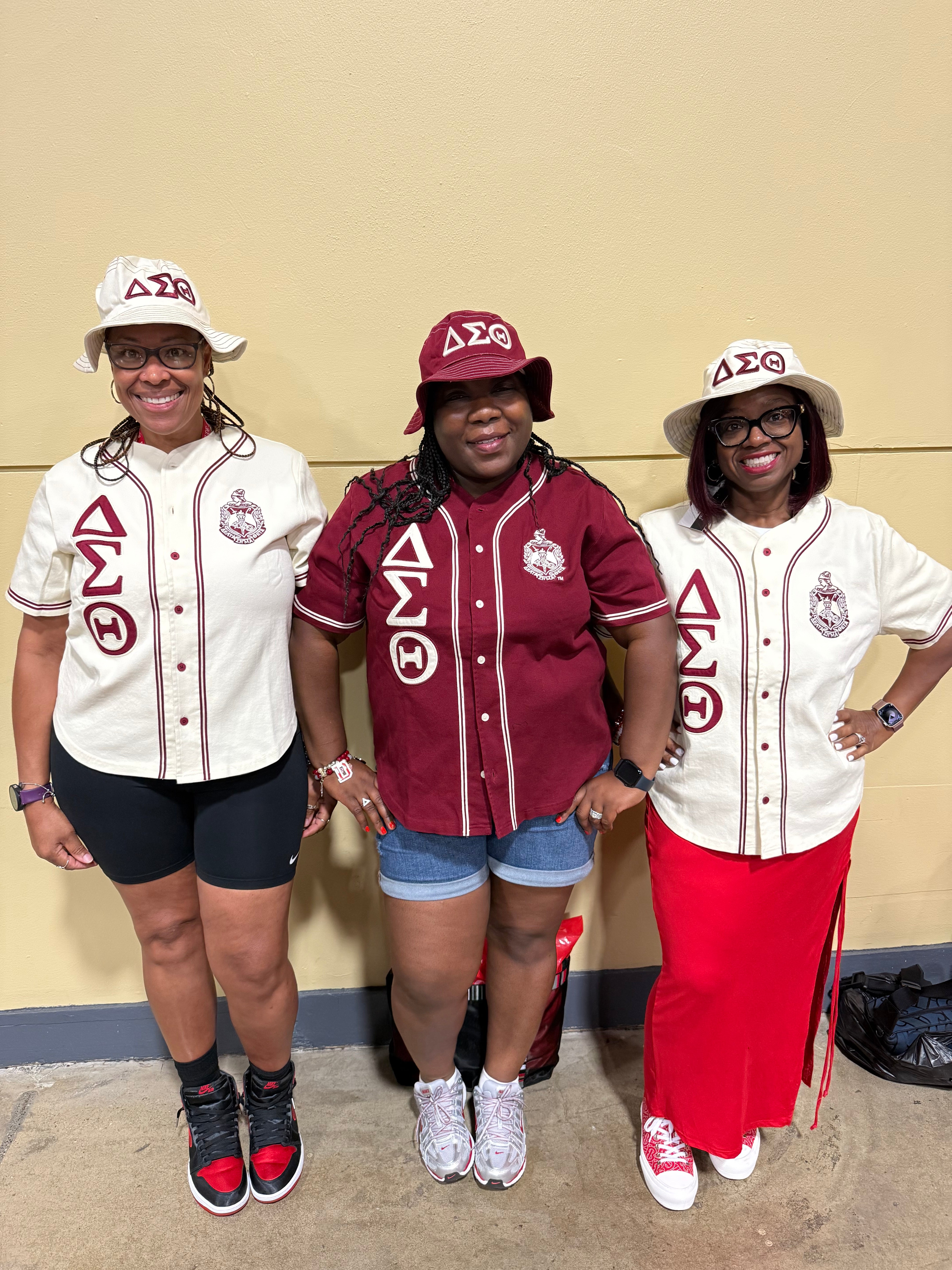 Delta Crimson Button Up Baseball Jersey