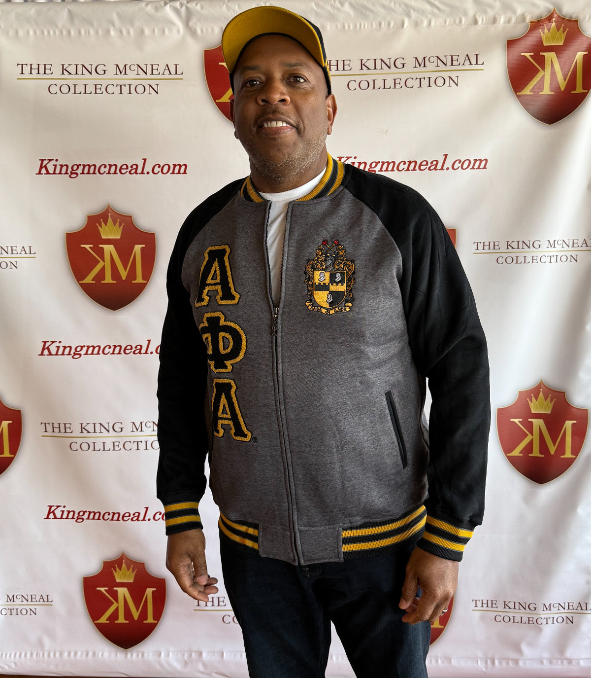 Alpha Charcoal Grey Chenille Varsity Fleece