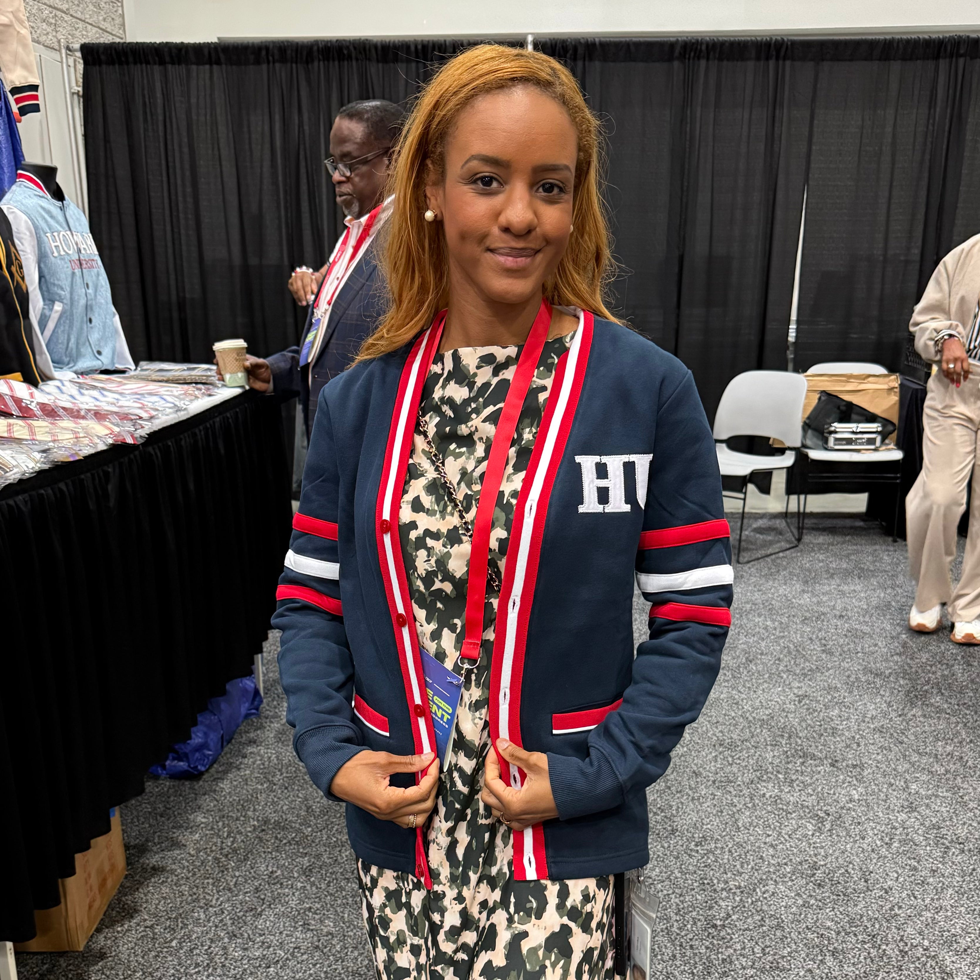 Howard University Blue Fleece Cardigan